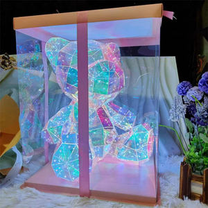 Lampe de table 3d commerciale géante personnalisée Teddy <span class=keywords><strong>Beart</strong></span> pour enfants bébé Noël Saint Valentin cadeau ours décoration lumière LED - Product Image 2