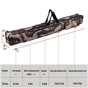 Bolsa de pesca Cottonwood de la fábrica BSCI con capacidad para 4 cañas de pescar, con correa ajustable para el transporte. - Product Image 2