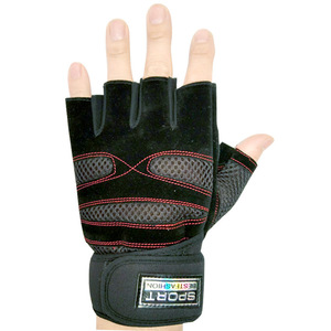 Wholesale Half Finger Breathable Non-Slip Weightlifting <b>Gloves</b> for Cycling Gym Use Polyester Rubber Neoprene Material Unisex - Product Image 5
