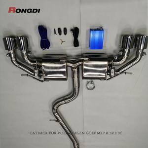 Échappement Catback <span class=keywords><strong>Performance</strong></span> en acier inoxydable pour VW <span class=keywords><strong>GOLF</strong></span> <span class=keywords><strong>7</strong></span>/<span class=keywords><strong>7</strong></span>.5 MK7/MK7.5 <span class=keywords><strong>GTI</strong></span> 2.0T 2014-2020 Tuyaux d'échappement - Product Image 2