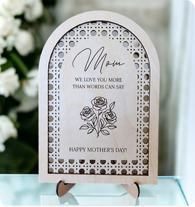 Regalo Personalizado para el <span class=keywords><strong>Día</strong></span> <span class=keywords><strong>de</strong></span> <span class=keywords><strong>la</strong></span> <span class=keywords><strong>Madre</strong></span>, Arco/Rectángulo Decorativo para Mesa, Letrero <span class=keywords><strong>de</strong></span> Madera con Soporte para el <span class=keywords><strong>Día</strong></span> <span class=keywords><strong>de</strong></span> las Madres - Product Image 2