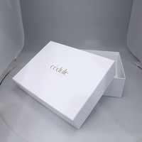Caja de Regalo de Cartón con Tapa y Base de Alta Calidad, Papel de Embalaje Blanco, Caja Superior e Inferior de Cartón con Logotipo Personalizado