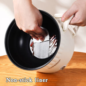 YUEDISI 맞춤형 220V/110V 논스틱 다기능 전기 프라이팬 및 쿠킹 팟 뚜껑이 있는 전기 미니 핫팟 - Product Image 2