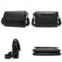 Sac à bandoulière souple en cuir véritable pour homme, doublure en coton, durable, écologique, portable, pour ordinateur portable, vente en gros sur mesure