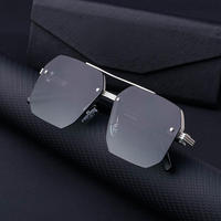 Lunettes de Soleil de Pêche de Luxe à Demi-Monture, Anti-UV, Design Tendance, Vente en Gros pour Hommes et Femmes
