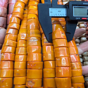 Perles en pierre semi-précieuse corail noir, forme colonne irrégulière, 15 mm, pour la fabrication de bijoux, modèle <span class=keywords><strong>JADEAR</strong></span> 240410 - Product Image 3