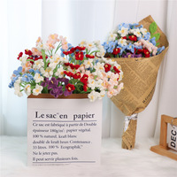Fleurs artificielles multicolores en crochet, motif mignonnonne, pour cadeaux de mariage, fleurs éternelles, décorations d'intérieur, transfrontalier