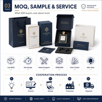 Emballages en papier pour parfums de luxe en gros, boîtes rigides personnalisées, sacs en papier, kits d'échantillons, OEM