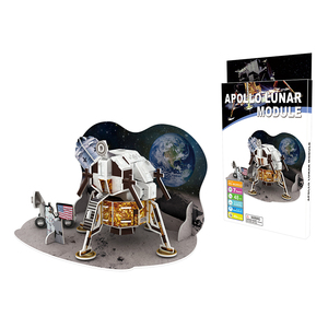 Modèle de puzzle 3D en mousse EPS, <span class=keywords><strong>module</strong></span> <span class=keywords><strong>lunaire</strong></span> Apollo 11, jouet pour enfants - Product Image 3