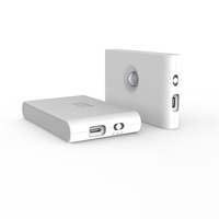 Lumière LED à induction corporelle infrarouge, couloir, escalier, chevet, aspiration magnétique, rechargeable type C, 20 heures, lumière nocturne pour les yeux
