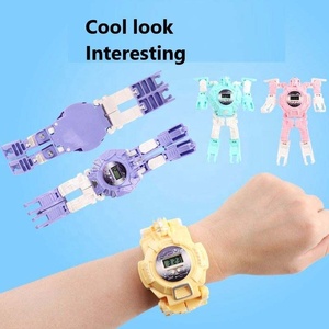 Bambini orologi digitali 3 In 1 trasformare giocattoli <span class=keywords><strong>Robot</strong></span> orologio deformazione fai da te giocattoli <span class=keywords><strong>Robot</strong></span> modello regali per bambini guardare giocattoli - Product Image 3