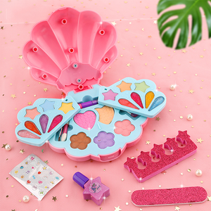 Nouveautés Jouets Coffret à poudre à 2 niveaux Ensemble <span class=keywords><strong>de</strong></span> cosmétiques pour enfants Juguetes Para <span class=keywords><strong>Nina</strong></span> Ensemble <span class=keywords><strong>de</strong></span> maquillage en plastique <span class=keywords><strong>de</strong></span> sécurité Jouets pour adolescentes - Product Image 3