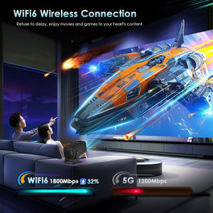 Proyector inteligente 4K Android 12,0 300 lúmenes ANSI 4 puntos Auto Keystone zoom 180 rotación 8000 TV Android <span class=keywords><strong>App</strong></span> 1080p <span class=keywords><strong>Home</strong></span> <span class=keywords><strong>Cinema</strong></span> - Product Image 2