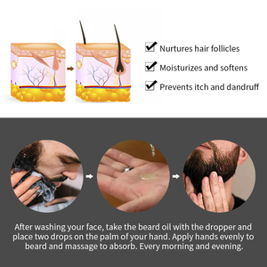 Kit per la coltivazione dell'olio per <span class=keywords><strong>barba</strong></span> da uomo cura per la cura con lavaggio della <span class=keywords><strong>barba</strong></span>/Shampoo Kit olio per baffi con etichetta privata - Product Image 2