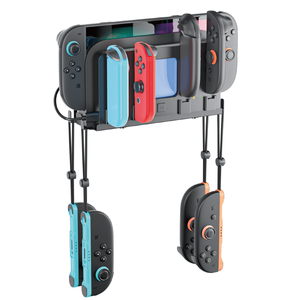 Supporto a Parete RGB con 2 Stazioni di Ricarica per Switch Originale/Switch 2/Switch <span class=keywords><strong>OLED</strong></span>, Supporto per Controller con Caricatore per 4 Joy-Con - Product Image 1