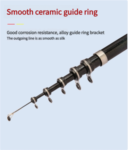 Canne à pêche en verre télescopique solide et durable de 2.7m à 4.5m, canne à pêche souple pour gros poissons, mer, rivière d'eau douce - Product Image 5