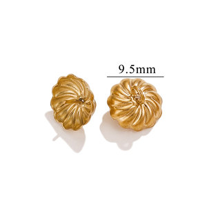Screw Back Charm Cap | 18K PVD Gold Plated Stainless Steel Flower <b>Bead</b> Cap with Loop for DIY <b>Bracelet</b> Necklace Jewelry <b>Making</b> - Product Image 3