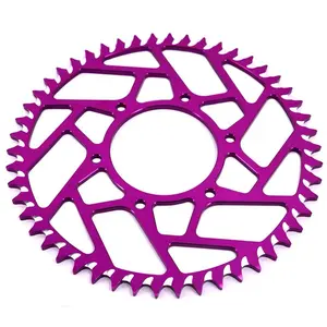 Surron Ultra Bee Parts Custom Self Cleaning Anodized Billet Aluminum Alloy Rear Sprocket 46T-60T