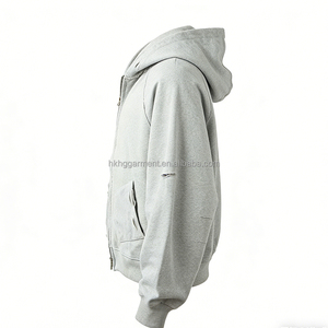 Sweat à capuche personnalisé effet vieilli 100% coton 500 g/m² en molleton bouclette pour homme - Product Image 3