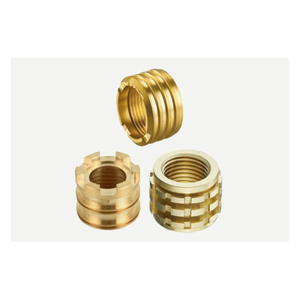 Inserto de latón de alta resistencia tipo brida con cuerpo moleteado para una instalación con agarre fuerte en muebles y proyectos de bricolaje - Product Image 2