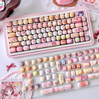 Personality Anime Theme Keycaps MOG/M-OA Profile PBT Dye Sublimation for Mx Switch 64/68/104/108 Mechanical Keyboard