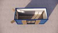 Bureaux de conteneurs modernes préfabriqués de 20 pieds/salles d'exposition de conteneurs cabines mobiles modulaires de présentation
