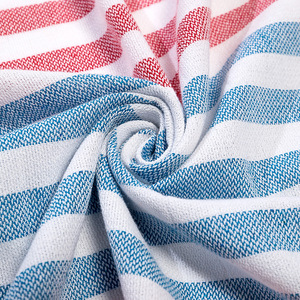 ผ้าขนหนูชายหาดลายทางพู่ห้อย ผ้าฝ้ายตุรกี ขนาด 100x180 ซม. ผ้าขนหนูอาบน้ำรูปสี่เหลี่ยมผืนผ้า แห้งเร็ว สำหรับใช้ที่ชายหาด - Product Image 4