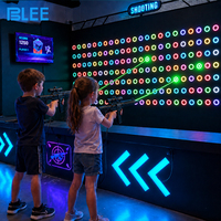 Juego de Disparos Láser LED BLEE, Equipo de Batalla Interactivo en Equipo, Laser Tag Interactivo Multijugador para Parques Infantiles Interiores y FEC