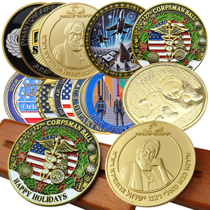 Cá nhân hoá biểu tượng tùy chỉnh thách thức tiền xu nhà sản xuất 3D Kẽm hợp kim vàng bạc kim loại men Bộ sưu tập tùy chỉnh tiền xu - Product Image 1