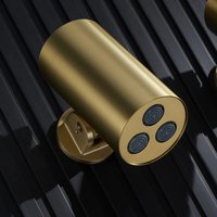 Pomme de douche moderne à haute pression, économie d'eau, acier inoxydable doré, pomme de douche de salle de bain