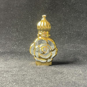 In Stock 10ml Portable Gold Plated Roll on Glass <strong>Bottle</strong> Refillable Mini Essential Oil &amp; Perfume Roller - Product Image 5