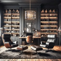 Italienisches Innendesigner-Komplettset für Villenmöbel Luxuriöses Schlafzimmer-Set Kingsize-Bettgestell Luxuriöses Modernes Sofa