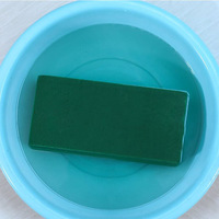 Mousse florale Oasis pour fleurs fraîches et artificielles, absorption d'eau, blocs de mousse florale verte humide et sèche