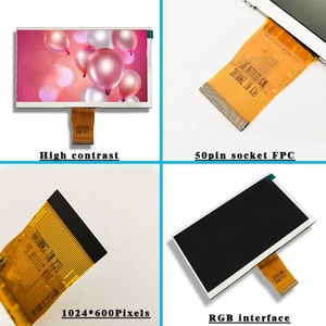 Độ phân giải cao IPS màn hình RGB giao diện <span class=keywords><strong>50</strong></span> <span class=keywords><strong>pin</strong></span> đồ họa 1024 RGB * 600 dot-ma trận <span class=keywords><strong>7</strong></span> inch TFT <span class=keywords><strong>LCD</strong></span> hiển thị - Product Image 6
