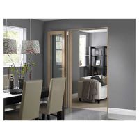 Ace Portes pliantes d'intérieur professionnelles Portes accordéon en bois pliantes Porte coulissante pliante en bois
