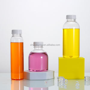 יצרן מספק בקבוקי פלסטיק PET עם לוגו בהתאמה אישית, מכסי הברגה, בגדלים 300 מ\\\"ל/500 מ\\\"ל, למיץ, מים, קפה, חלב, שמפניה, תה ובירה. - Product Image 3