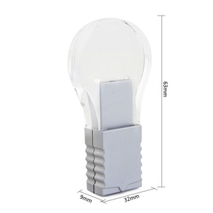 Quà Tặng Khuyến Mãi Của Công Ty Electric Power In Logo Cá Nhân Ổ Đĩa <span class=keywords><strong>Flash</strong></span> <span class=keywords><strong>Usb</strong></span> Hình Bóng Đèn Trong Suốt 4GB 8GB 16GB - Product Image 1
