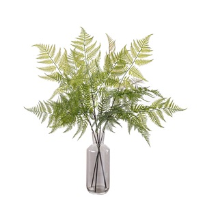 Planta Artificial de Helecho Tigre Verde Yujie, PVC, Goma Suave, Lavable, Decoración para Bodas, Interior y Exterior, 60 cm - Product Image 5