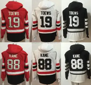 Tùy Chỉnh #19 Jonathan Toews #2 Duncan Keith #88 Patrick Kane Thêu Áo Len Khâu Mùa Đông Khâu Áo