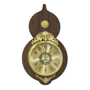 European Style Gourd Wall <b>Clock</b> Metal Decor Silent <b>Battery</b> Powered For Living Room Entryway Home - Product Image 5