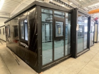 Villas préfabriquées de haute qualité au design moderne avec vitrages, maisons mobiles extensibles de 20/30/40 pieds, bureaux, hôtels