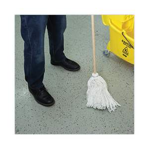 16 oz. Tampon de serpillière en microfibre avec panier en plastique et forme rectangulaire pour un nettoyage efficace (6/carton) - Product Image 4