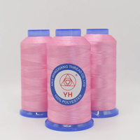 Vente directe usine – Fil à broder et à tricoter en polyester 120D/2 tressé, mercerisé, résistant à l'abrasion, pour la fabrication de pompons et de créations au crochet