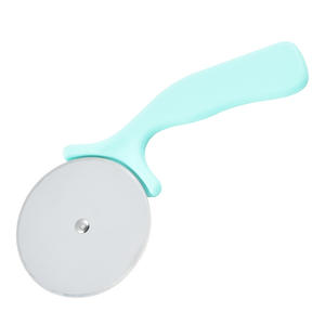 เครื่องตัดพิซซ่าสแตนเลสคุณภาพสูงพร้อมด้ามจับหลากสีสำหรับหั่นพิซซ่า ขนมอบ และเค้กในครัวเชิงพาณิชย์ - Product Image 2