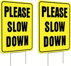 High Visibility Outdoor Yard Signs <b>Custom</b> Print Waterproof for Lawn Roadside Traffic Safety Warning Signage - Product Image 1