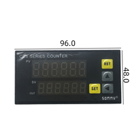 Sommv CG8-RB60 96*48 220VAC compteur multifonctionnel comptage monocanal avec compteur en plastique de sortie relais monocanal