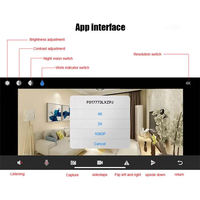 Mini caméra sans fil K5, module DIY, caméra HD 1080P WiFi, caméra de surveillance pour bébé