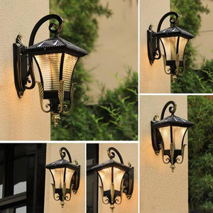 Luces de jardín LED de alta calidad Lámparas de pared solares impermeables con cuerpo de PC Forma cuadrada para iluminación exterior en venta - Product Image 4