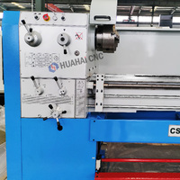 Tour à métaux universel manuel haute précision 7,5 kW CS6266X3000 Hua Hai, robuste, horizontal, 4 postes, cône de broche 85 mm