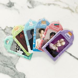 Hot Sales <b>Personalized</b> Bus Card Holder Plastic Acrylic Cute PVC With <b>Keychain</b> for Kpop Style BK Photo Card Holders - Product Image 2